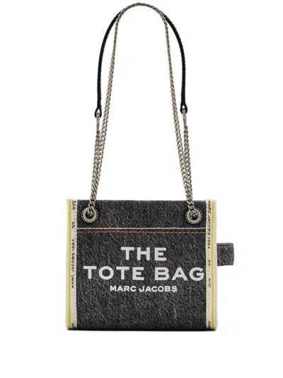 Marc Jacobs The Denim Chain Crossbody Tote Bags In Black