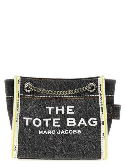 Marc Jacobs The Denim Chain Crossbody Tote Crossbody Bags In Gray