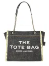 Marc Jacobs "the Denim Chain Medium" Tote Bag In Black