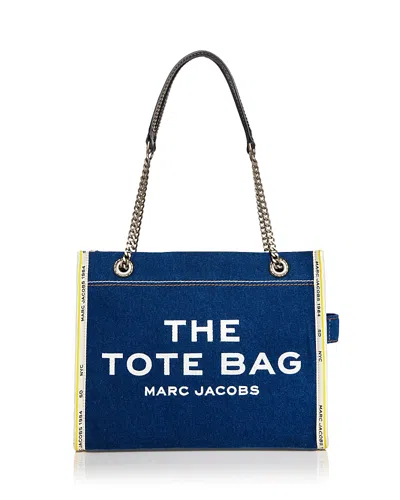 MARC JACOBS THE DENIM CHAIN MEDIUM TOTE BAG
