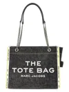 Marc Jacobs The Denim Chain Medium Tote Shoulder Bags Gray