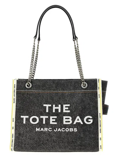 MARC JACOBS MARC JACOBS 'THE DENIM CHAIN MEDIUM TOTE' SHOULDER BAG