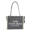 Marc Jacobs The Denim Chain Small Tote Bag In Black