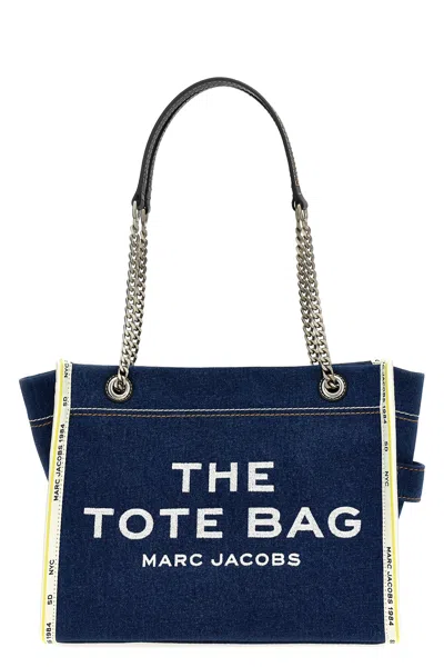 MARC JACOBS MARC JACOBS 'THE DENIM CHAIN MEDIUM TOTE' SHOULDER BAG