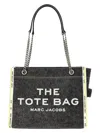 Marc Jacobs The Denim Chain Medium Tote Shoulder Bags Gray In Gray