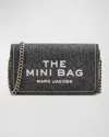 Marc Jacobs The Denim Chain Mini Bag In Black Wash