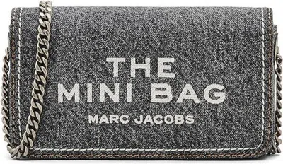 Pre-owned Marc Jacobs The Denim Chain Mini Bag Black Wash Backpack