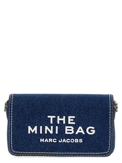 Marc Jacobs 'the Denim Chain Mini' Crossbody Bag In Blue