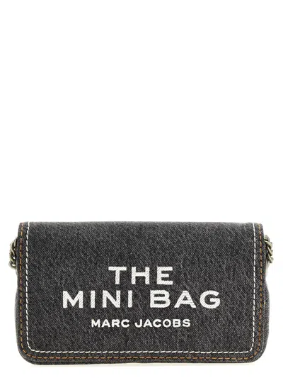 Marc Jacobs The Denim Chain Mini Crossbody Bag In Gray