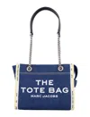Marc Jacobs The Denim Chain Small Tote Bag In Blue