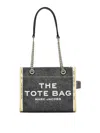 Marc Jacobs The Denim Chain Small Tote Bag In Black