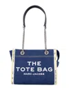 Marc Jacobs The Denim Chain Small Tote Bag Dark Wash In Dark Wash
