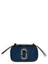Marc Jacobs The Denim Chain Snapshot Crossbody Bags Blue In Blue