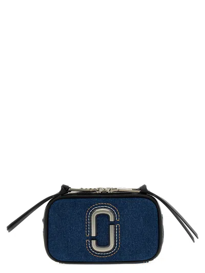 Marc Jacobs The Denim Chain Snapshot Crossbody Bags Blue