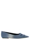 Marc Jacobs Kat Denim Pointed-toe Flats