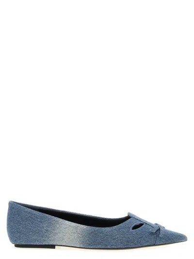 MARC JACOBS MARC JACOBS 'THE DENIM KAT' BALLET FLATS