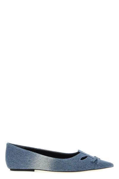 Marc Jacobs 'the Denim Kat' Ballet Flats