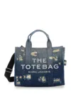 Marc Jacobs The Medium Tote Cotton Tote In Blue