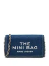 Marc Jacobs The Denim Chain Dark Wash Mini Cross-body Bag In Blau