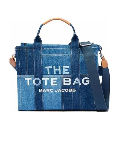 Marc Jacobs The Small Denim Tote Bag In Blue Denim