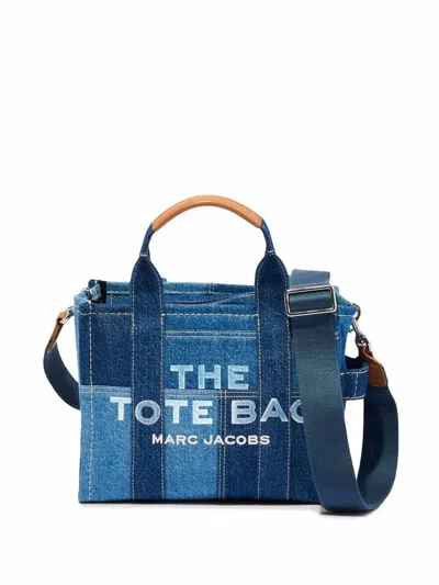 Marc Jacobs The Denim Small Tote Bags In Blue