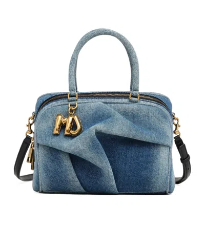 Marc Jacobs The Denim Small Wave Shoulder Bag In Blue