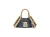 Marc Jacobs The Small Cristina Denim Suede Satchel In Blue