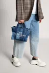 Marc Jacobs ‘the Denim Tote Mini' Shoulder Bag In Blue