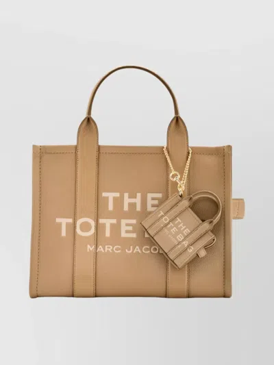 Marc Jacobs The Detachable Nano Keychain With Gold Chain In Neutrals