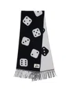 Marc Jacobs The Dice Fringed Scarf In Multi