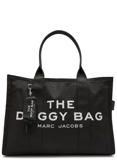 Marc Jacobs The Doggy Canvas Tote In Black
