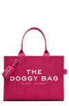 Marc Jacobs The Doggy Cotton Canvas Tote In Pink