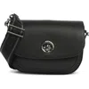 Marc Jacobs The Dtm Signet Turnlock Saddle Bag In Black