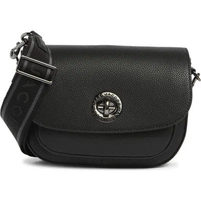 Marc Jacobs The Dtm Signet Turnlock Saddle Bag In Black
