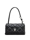 Marc Jacobs The Dual Chain Mini Leather Shoulder Bag In Black