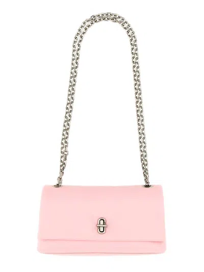 Marc Jacobs The Dual Leather Chain Wallet In Pink