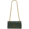 Marc Jacobs The Dual Chain Leather Wallet On A Chain In Ivy