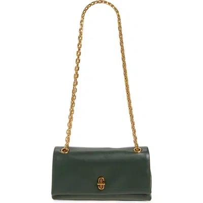 Marc Jacobs The Dual Chain Leather Wallet On A Chain In Ivy