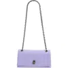 Marc Jacobs The Dual Chain Leather Wallet On A Chain In Lilac