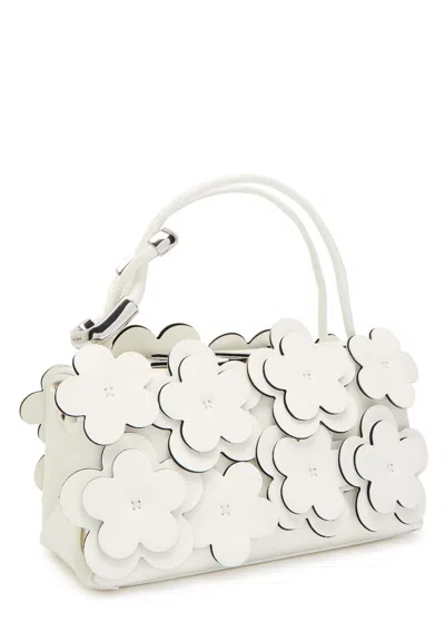 Marc Jacobs The Dual Chain Mini Appliquéd Shoulder Bag In White
