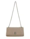 Marc Jacobs Chain Strap Shoulder Bag With Metal Hardware In Neutral