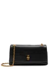 Marc Jacobs The Dual Chain Mini Leather Shoulder Bag In Black