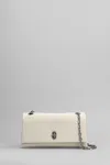 Marc Jacobs Dual Chain Wallet In Soft White Nappa Leather In White