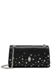 Marc Jacobs The Dual Chain Mini Studded Leather Shoulder Bag In Black