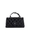 Marc Jacobs Medium The Quilted Dual Convertible Shoulder Bag In Black