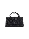 Marc Jacobs Medium The Quilted Dual Convertible Shoulder Bag In Black