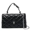 Marc Jacobs Black Leather The Quilted Dual Convertible Handbag In Black