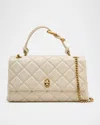 Marc Jacobs The Dual Chain Shoulder Bag In Cloud White