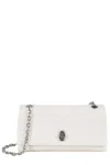 Marc Jacobs The Dual Logo Embossed Chained Wallet In Cloud White