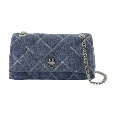 Marc Jacobs The Dual Chain Wallet On Chain - Cotton - Blue In Gray